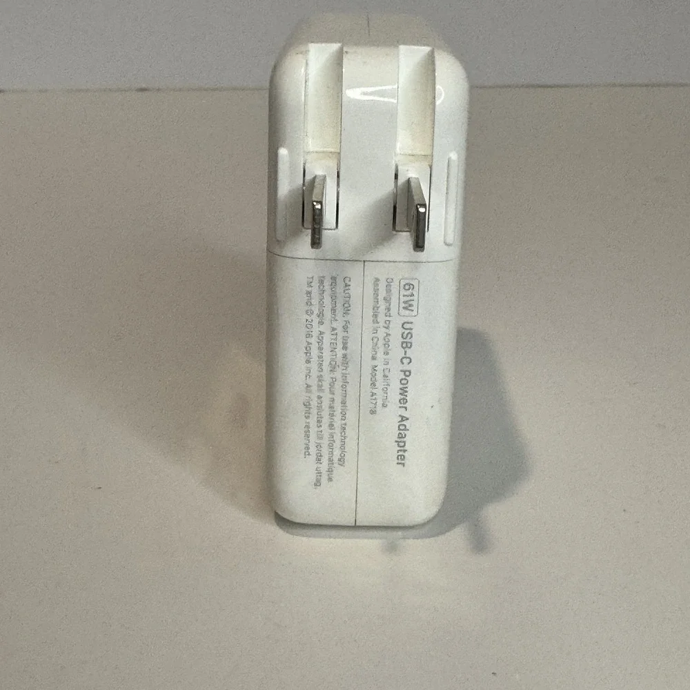 Original 61W USB-C AC Adapter Charging Block Apple MacBook Pro 13